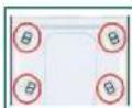 NEFF W5420X1EU - Install the transport safety devices: - 1