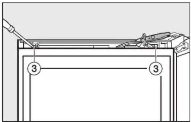 MIELE KWTN 14826 SDE ed/cs-2 - Changement de la butée de porte - 1