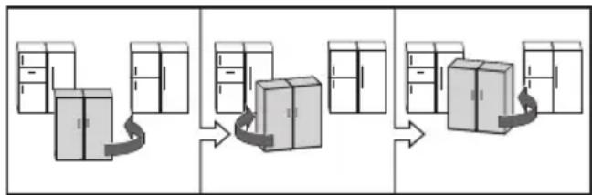 MIELE KWTN 14826 SDE ed/cs-2 - Instructions concernant le déplacement des appareils combinés - 1