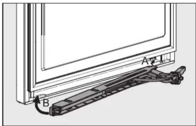 MIELE KWTN 14826 SDE ed/cs-2 - Changement de la butée de porte - 1