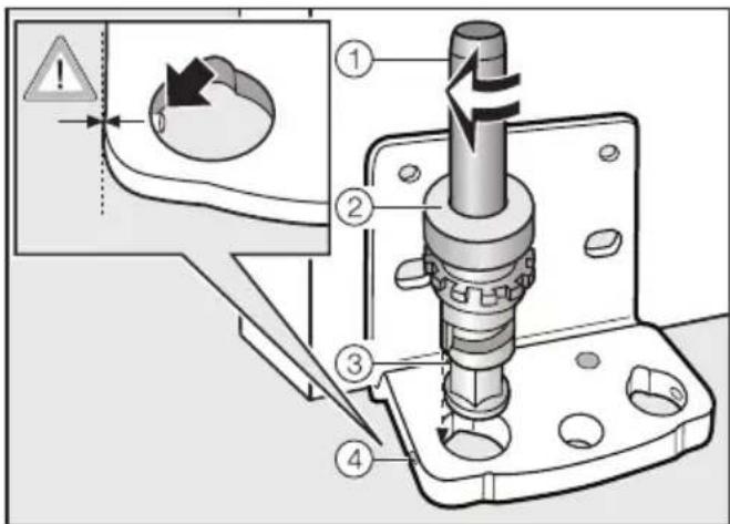 MIELE KWTN 14826 SDE ed/cs-2 - Changement de la butée de porte - 3