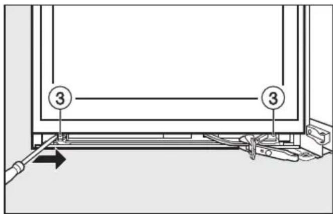 MIELE KWTN 14826 SDE ed/cs-2 - Changement de la butée de porte - 2
