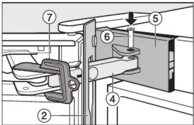 MIELE KWTN 14826 SDE ed/cs-2 - Changement de la butée de porte - 2