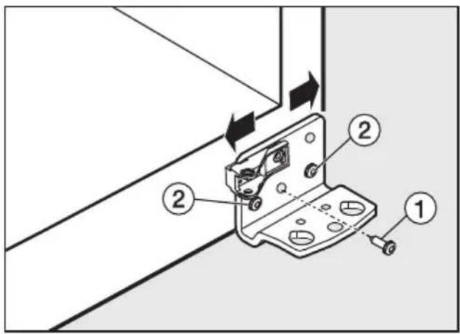 MIELE KWTN 14826 SDE ed/cs-2 - Alignement des portes de l'appareil - 1