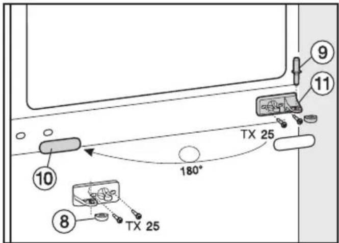 9 11 TX 25 180° 10 8 TX 25
