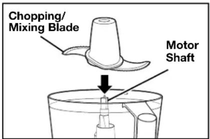 Chopping/ Mixing Blade Motor Shaft