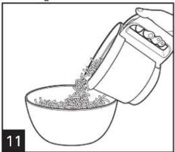 HAMILTON BEACH ChefPrep 70670 - How to Use Slicing, Shredding, Crinkle-Cutting, or Grating Discs (cont.) - 6
