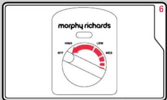 morphy richards HIGH LOW OFF MED 6