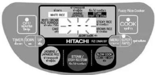 HITACHI Fuzzy RZ-DMA18Y - Note : - 1