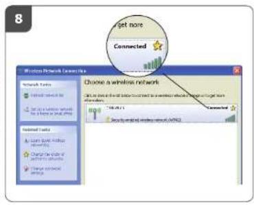8 Get more Connected Choose a wireless network Get more than the first 20 seconds to choose a wireless network to get more 100.000.000 Connected Select networking network (AFC) Choose the same Close network