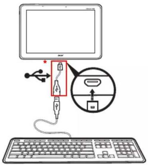 ACER Iconia Tab A511 - Connector un périphérique USB à votre tablette - 1
