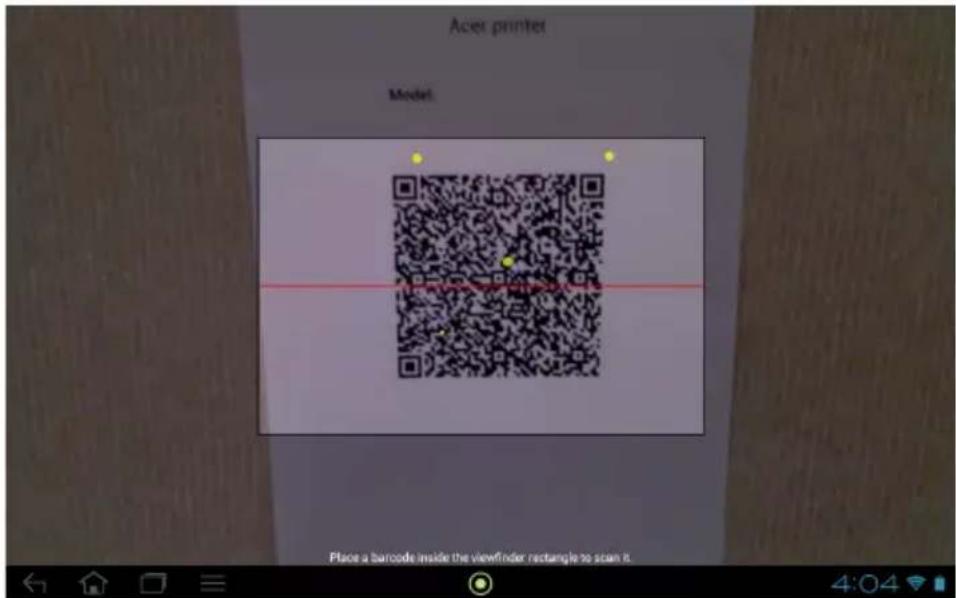 ACER Iconia Tab A511 - Numériser un code QR - 2