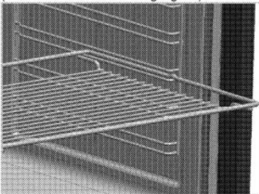 LEISURE Cuisinemaster CS90F530 - Placing the wire shelf and tray onto the wire racks properly - 1