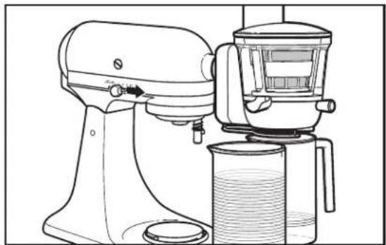 KITCHENAID 5KSM1JA - ASSEMBLING THE JUICER - 1