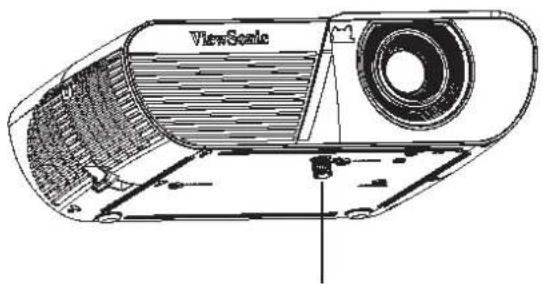 VIEWSONIC PJD5550LWS - Réglage de la hauteur du projecteur - 1