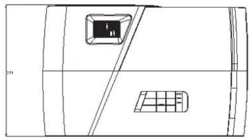 VIEWSONIC PJD5550LWS - Dimensions - 1