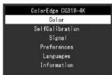 EIZO ColorEdge CG248-4K - Affichage du menu - 1