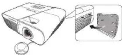 VIEWSONIC PJD5553LWS - Installation du filtre à poussière - 1
