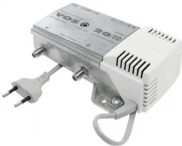 Exterior view of a white SOA 2012 power supply unit with two leads and a terminal plug (no visible text or symbols on the device body)
