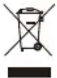 Simple line drawing of a trash bin with crossed lines indicating no waste or discharge (no text or symbols)