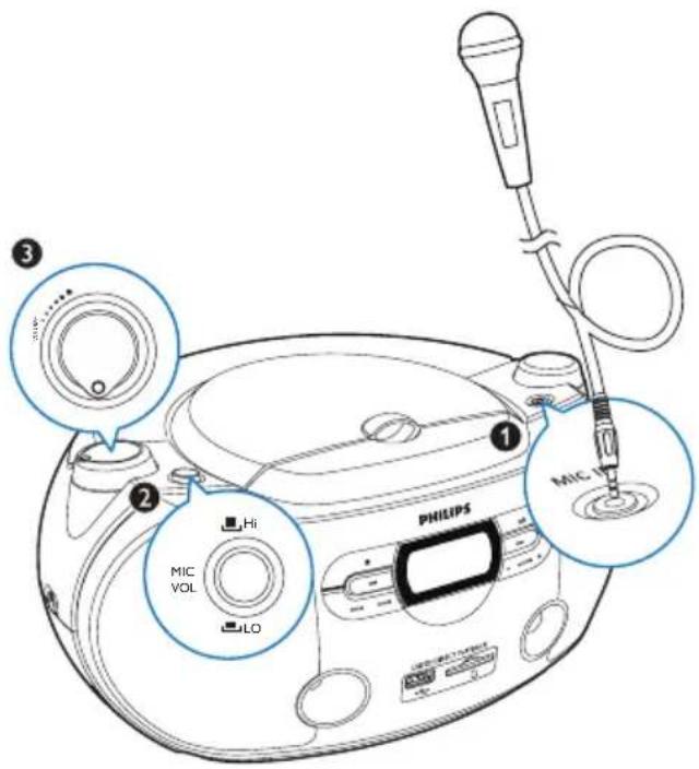 PHILIPS MIC VOL Hi ILO MIC 3