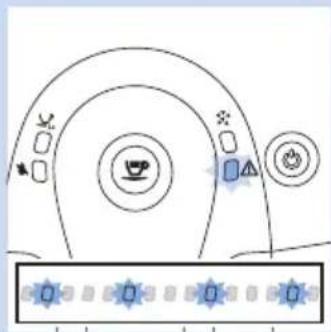 Diagram showing a car dashboard with control buttons and navigation icons, likely for vehicle or navigation system.