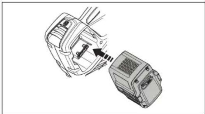 HUSQVARNA 536LiB - Pour fixer la batterie au produit - 2