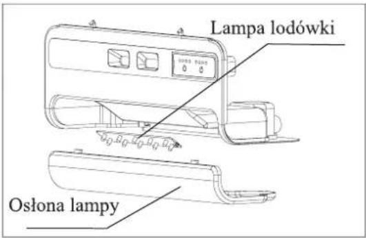 Lampa lodówki Osłona lampy