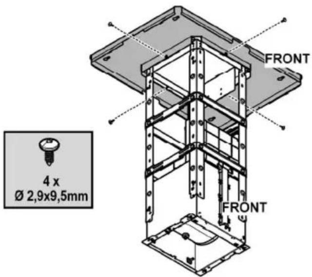 4 x Ø 2,9x9,5mm FRONT FRONT