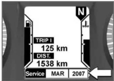 TRIP I 125 km DIST. 1538 km Service MAR 2007