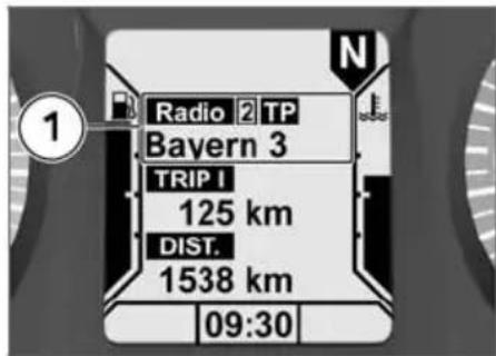 Radio 2 TP Bayern 3 TRIP I 125 km DIST. 1538 km 09:30
