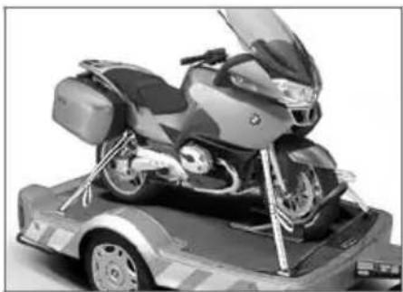 BMW R 1200 RT (2008) - モーターサイクルを搬送 用に固定する - 1