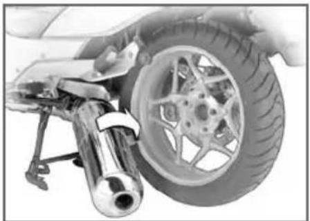 BMW R 1200 RT (2008) - リヤホイールを取り付ける - 4