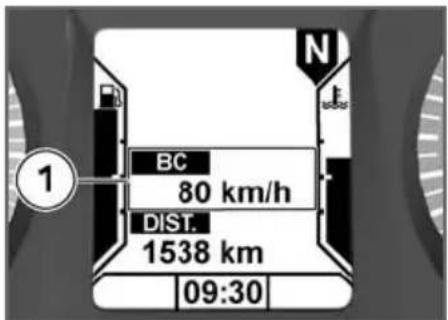 BC 80 km/h DIST. 1538 km 09:30
