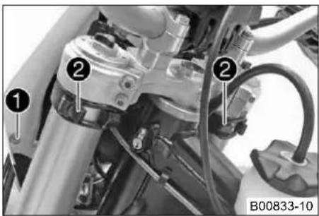 KTM 200 EXC (2012) - Αφαίρεση μάσκας μπροστινού φαναριού με το φανάρι (Όλα τα μοντέλα EXC) - 1