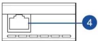 Pure diagram of a device with internal components and a numbered label (4), no text or symbols present.