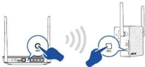 ASUS RP-N12 - Опция В: Користування WPS (Wi-Fi Protected Setup) - 1