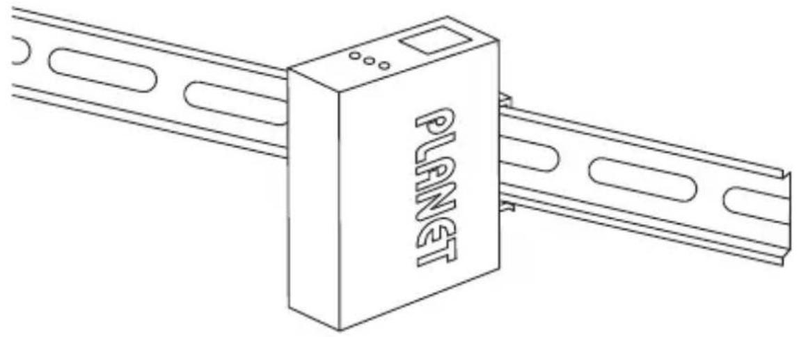 Line drawing of a planet device mounted on a multi-bar electrical pole (no text or symbols visible)