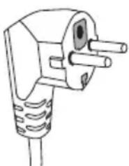 Rommer M 722 Grill - Enchufe de dos polos redondos - 1