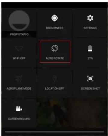 PROPIETARIO BRIGHTNESS SETTINGS WIFI OFF AUTO ROTATE 27% AEROPLANE MODE LOCATION OFF SCREEN SHOT SCREEN RECORD