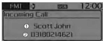 FMI USB 12:00 Incoming Call ① Scott John ② 03180214621