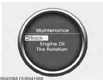 Maintenance Back Engine Oil Tire Rotation B042068 OUB041069