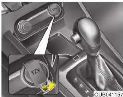 KIA Rio (2015) - MISE EN GARDE - Lampe du miroir de courtoisie - 1