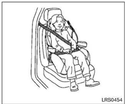 NISSAN Rogue Select (2015) - seatbelts. - 2