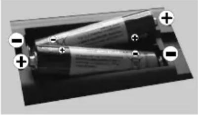 SALORA 24LED9115CDW - De batterijen aanbrengen in de afstandsbediening - 1