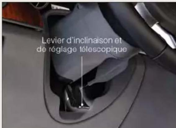 Levier d'inclinaison et de réglage télescopique
