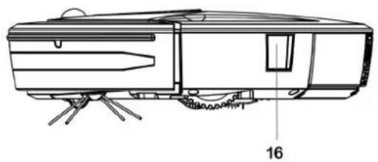 Technical line drawing of a vehicle chassis with no visible text or symbols