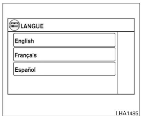 LANGUE English Français Español LHA1485