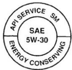 API SERVICE SM SAE 5W-30 ENERGY CONSERVING