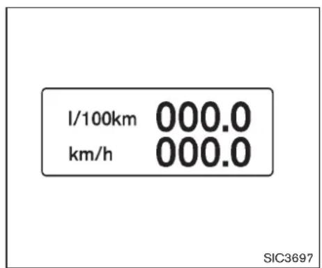 I/100km 000.0 km/h 000.0 SIC3697